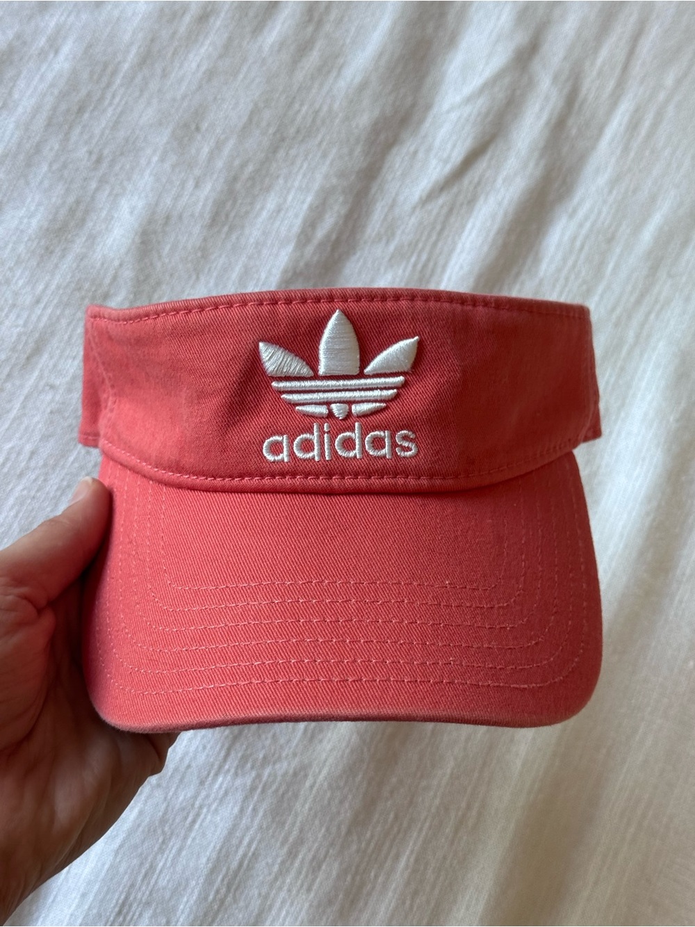 Adidas Coral Visor with White Logo